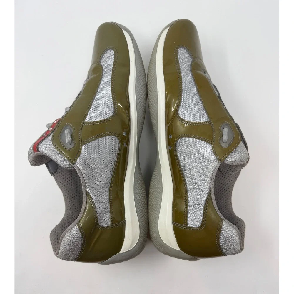 Prada Americas Cup Sneaker Olive Green Size 13 US 12 UK